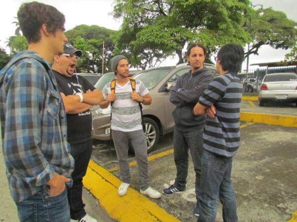 Locutores en la Sala de Oncología del Hospital San Juan de Dios.